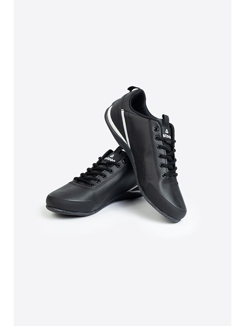 Siyah SoftFlex Hafif Taban Erkek Sneaker-4