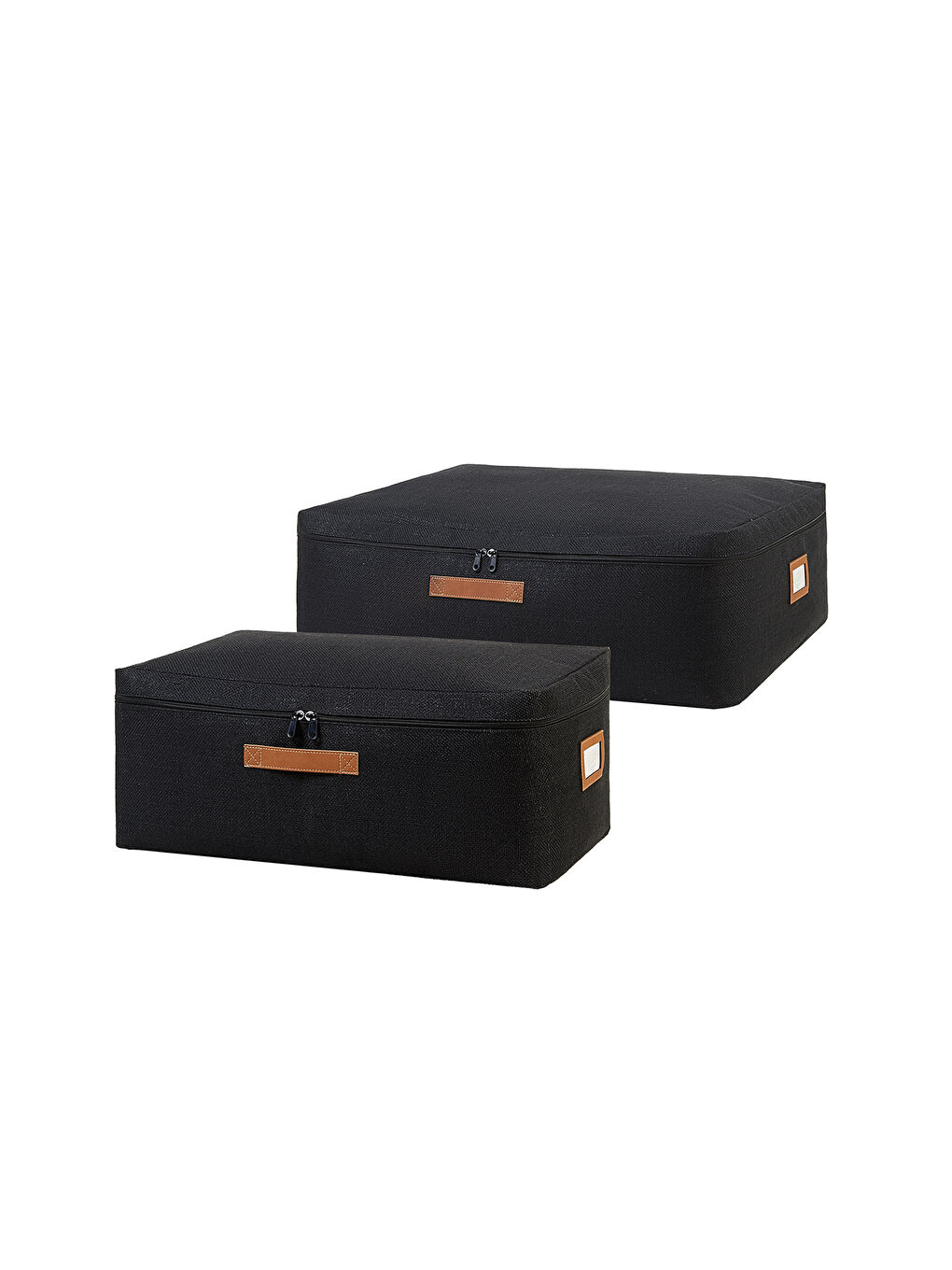 2'li Siyah Renk Jüt Baza Altı Hurç Set-5