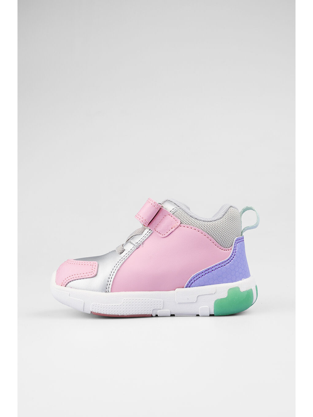 Pembe Rocky Işıklı Kız Okul Öncesi Pudra Bot-1