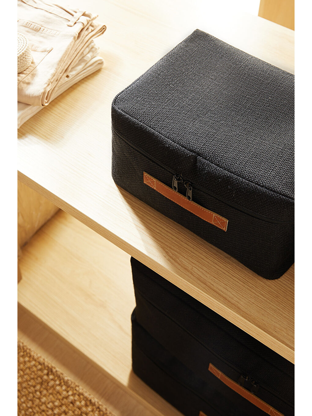 4'lü Siyah Renk Jüt Hurç Set-2