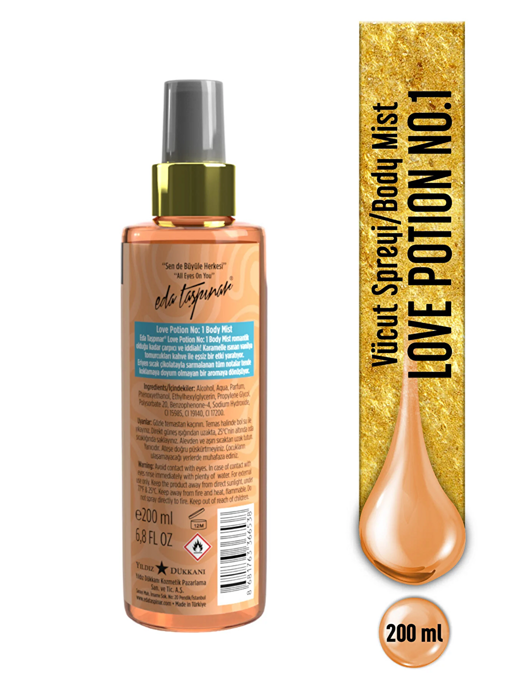 Love Potion No:1 Body Mist Vücut Spreyi 200ml.-1