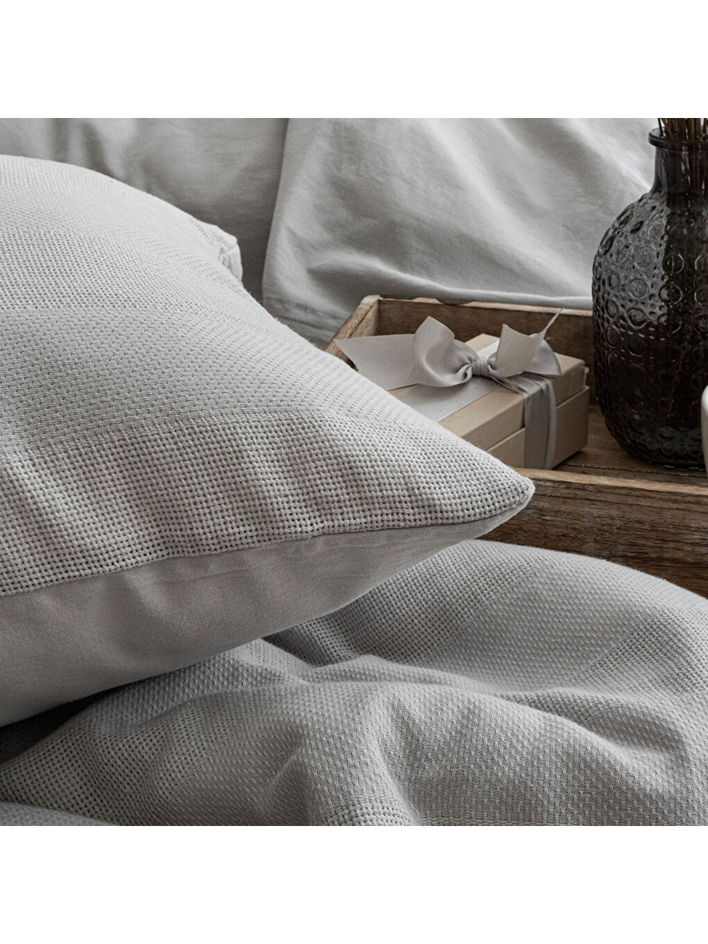 Home Etamine Pamuk ÇK Nevresim Takımı 4 Parça - Gri-2