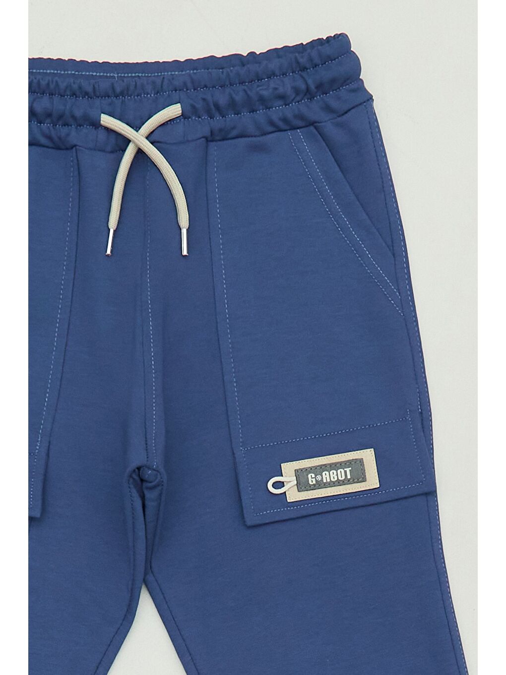 İndigo Beli Lastikli 3 Cepli Erkek Çocuk Eşofman Altı-2