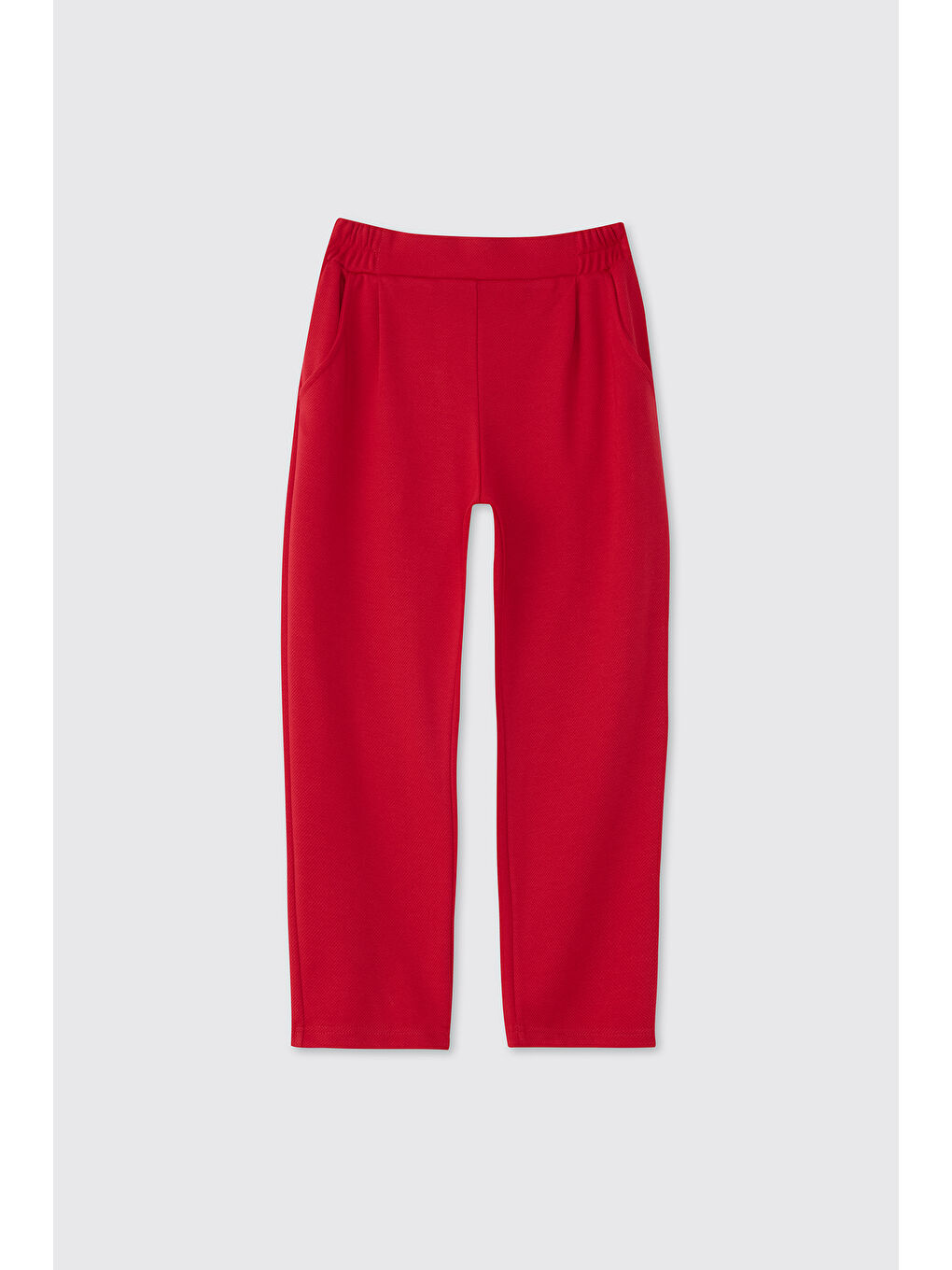 Kız Çocuk Örme Kırmızı Pantolon