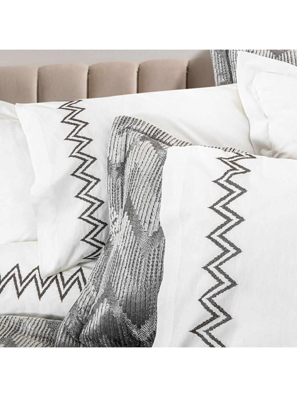 Bianca Çeyiz Seti 11 Parça-Gri-3