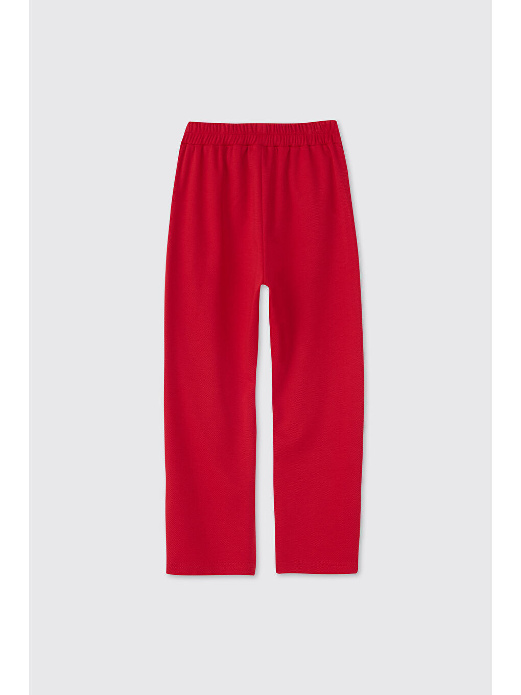 Kız Çocuk Örme Kırmızı Pantolon-1