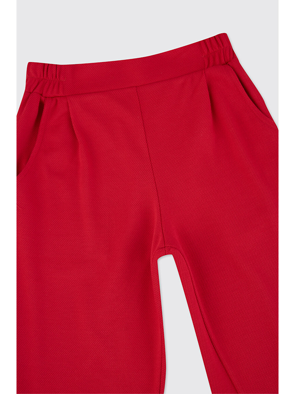 Kız Çocuk Örme Kırmızı Pantolon-2
