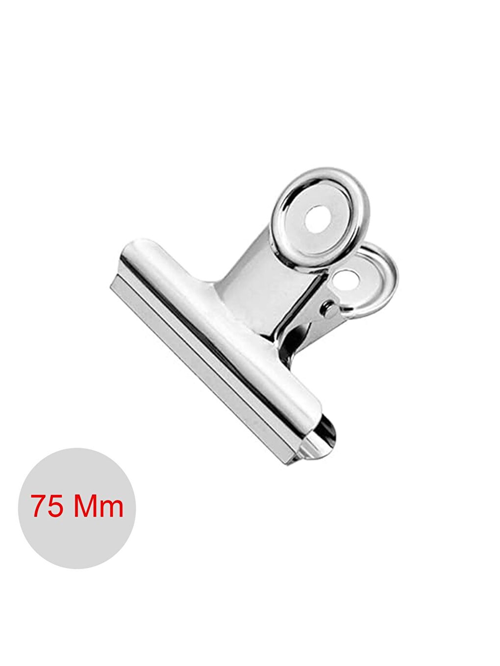Round Clips 75 mm Metal Maşa Kıskaç 6 Adet (B2001)-1