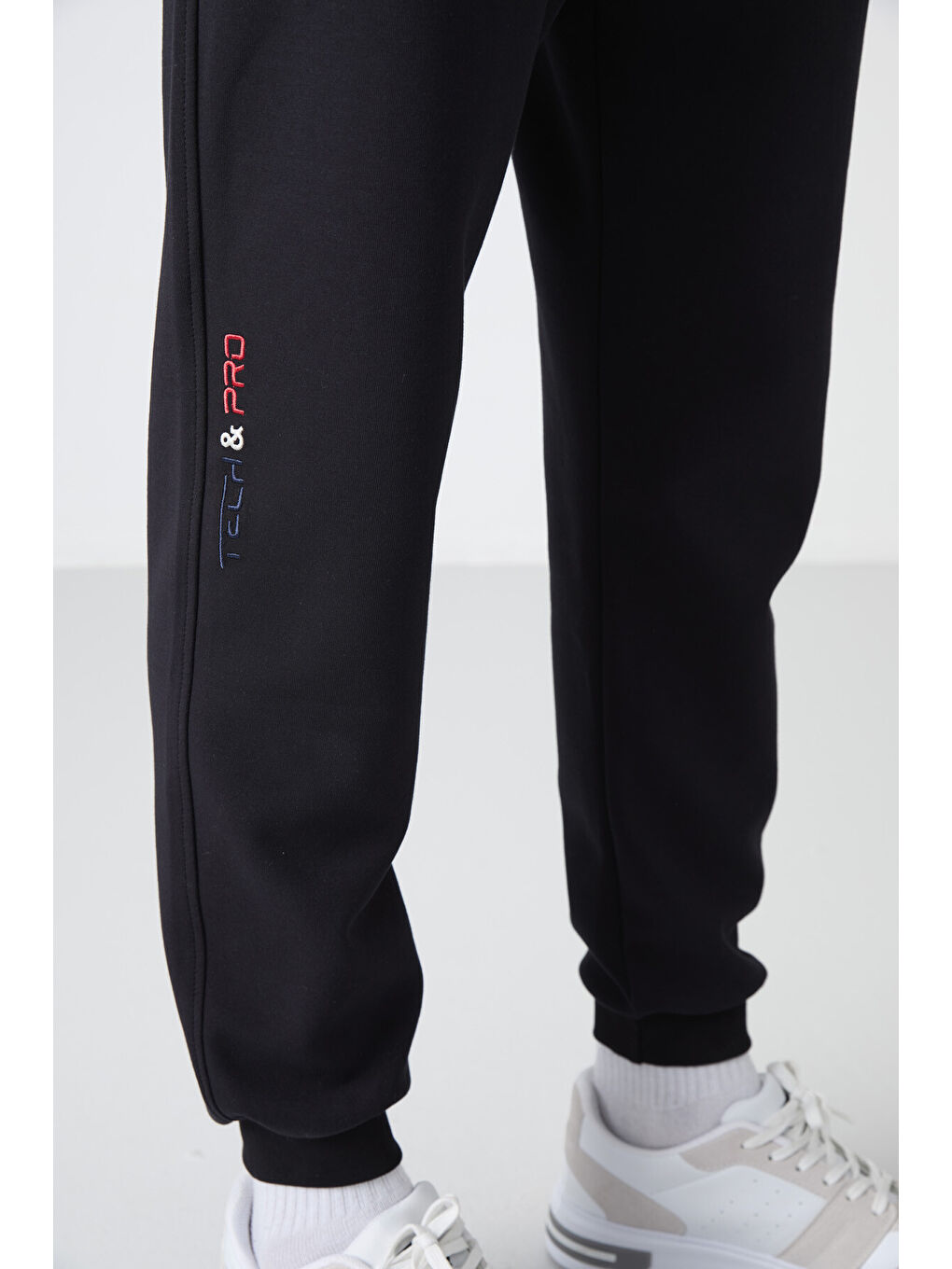 Lacivert Bağcıklı Dar Paça  Erkek Jogger Eşofman Altı - 84999-8