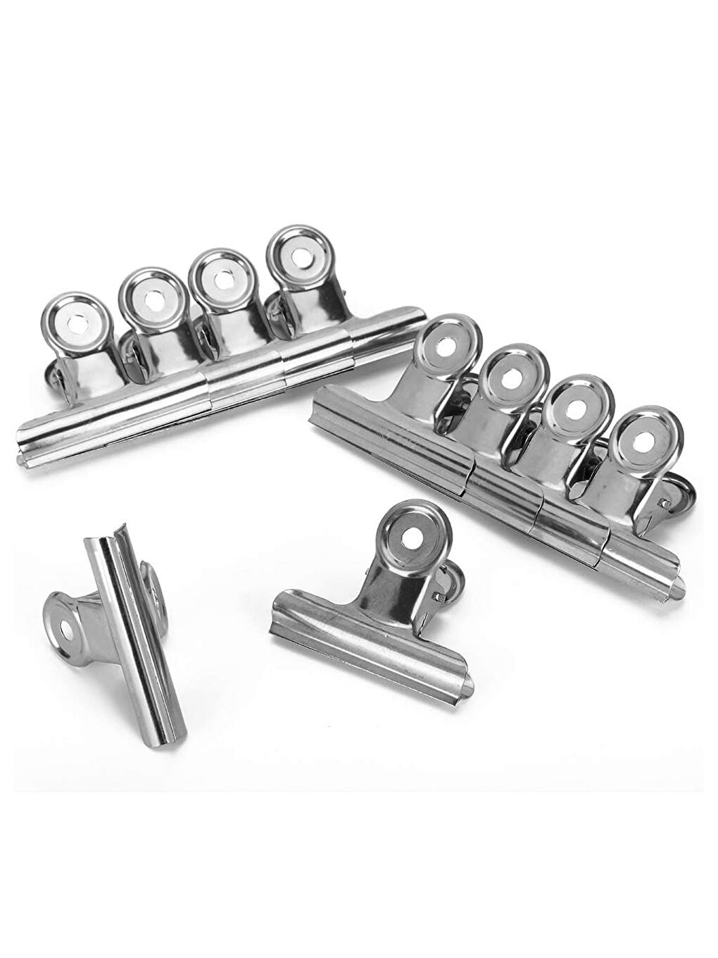 Round Clips 75 mm Metal Maşa Kıskaç 6 Adet (B2001)-3