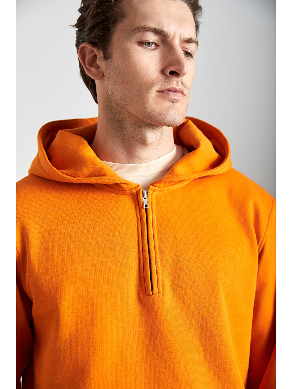 Cade Erkek Pamuk Turuncu Sweatshirt-3