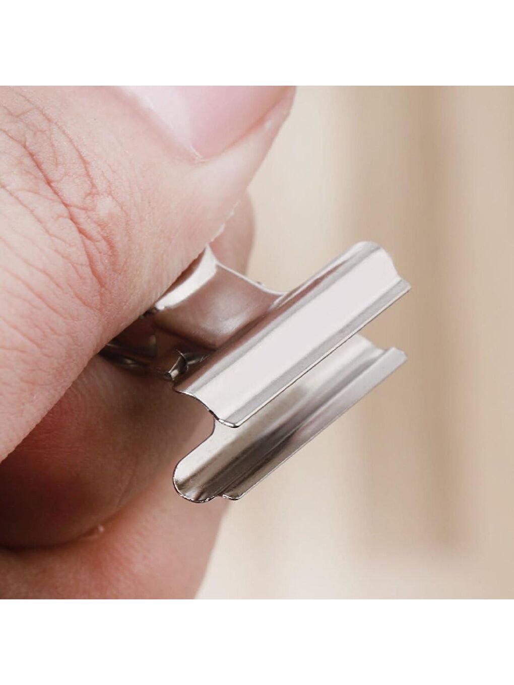 Round Clips 75 mm Metal Maşa Kıskaç 6 Adet (B2001)-5