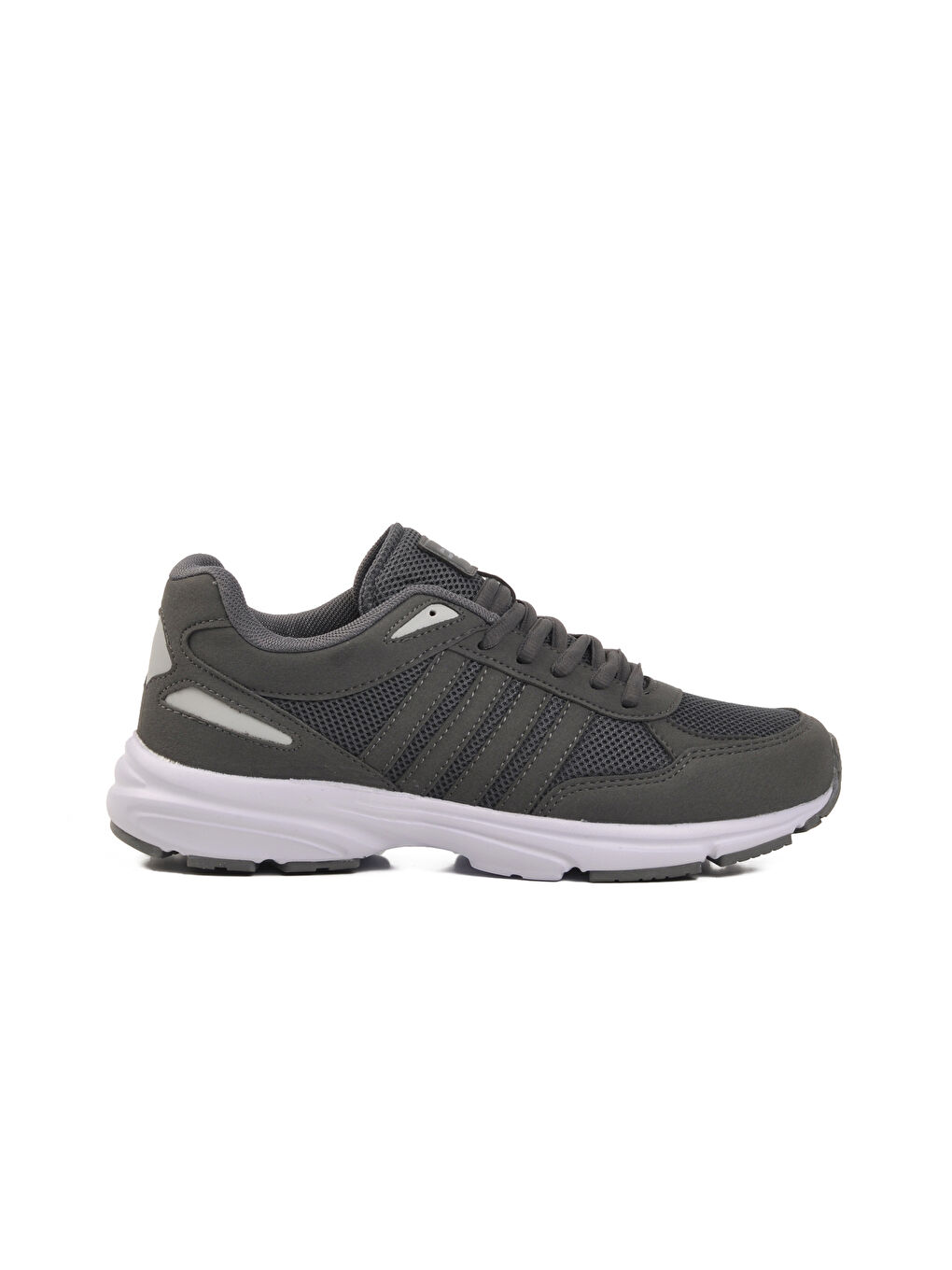 Walkway Gri Füme Beyaz Fileli Hafif Unisex Spor Ayakkabı Disc G