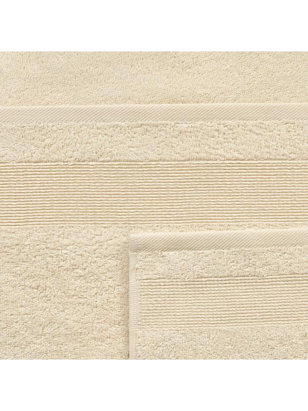 Nuvomon 2'li Havlu Seti - Bej - 50x80 cm + 30x50 cm - 3
