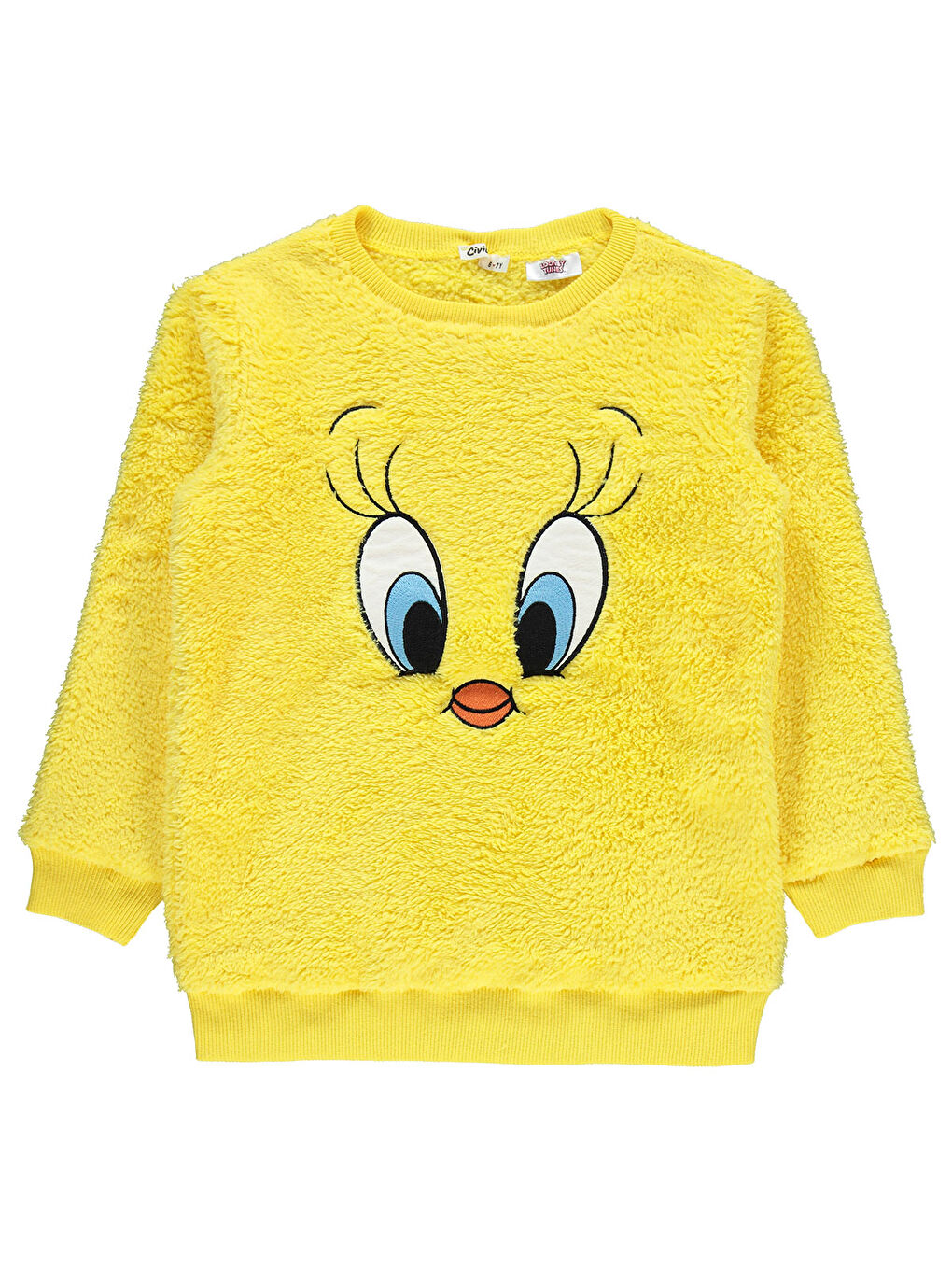 Civil Tweety Kız Çocuk Sweatshirt 6-9 Yaş Sarı