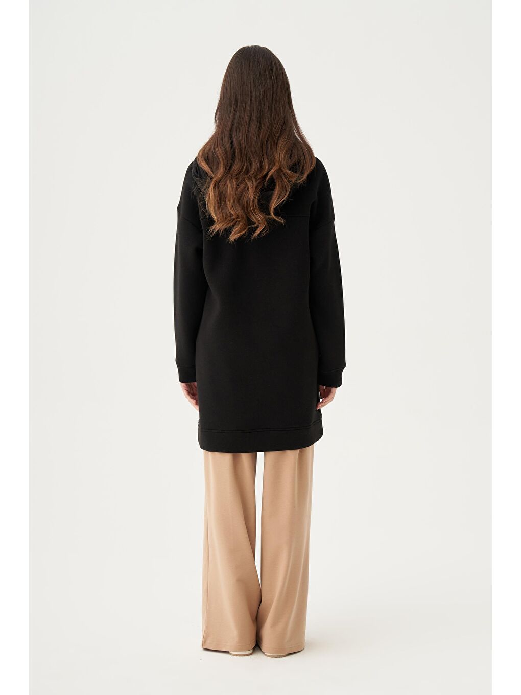 Siyah-Patlı Cep Detaylı Tunik-3