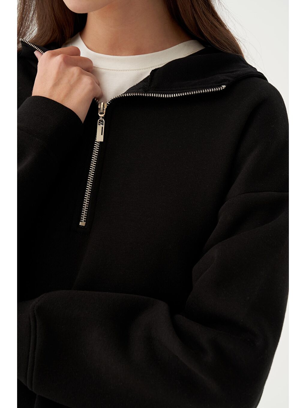 Siyah-Patlı Cep Detaylı Tunik-4