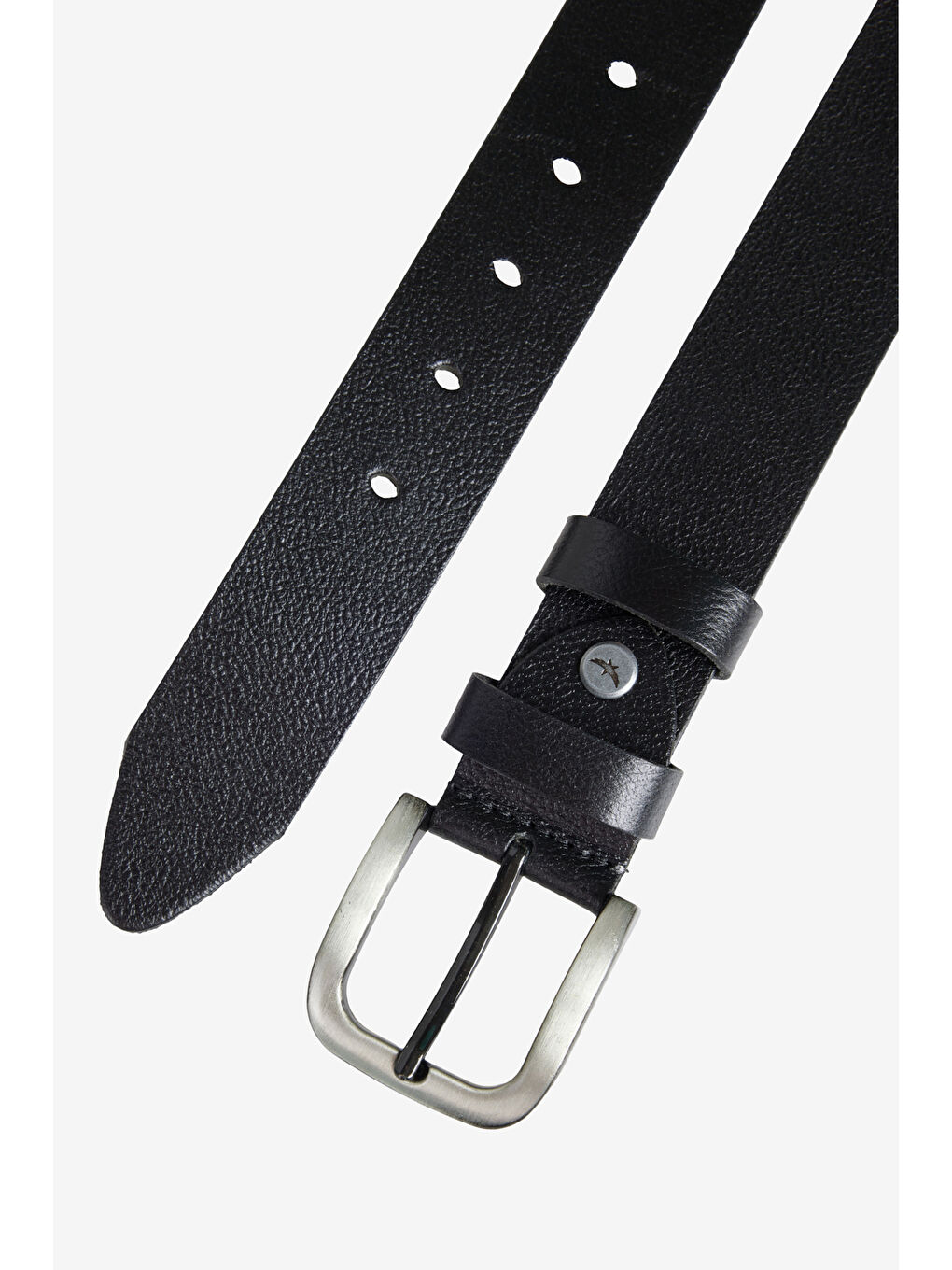 Erkek Siyah %100 Deri Casual Kemer-1