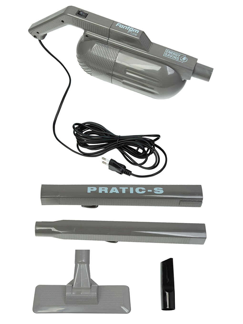 Pratic-s P 1200 Toz Torbasız Dikey Süpürge Antrasit-1