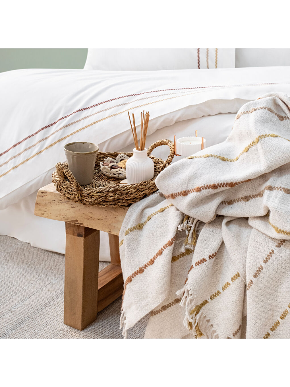 Home Cozy Nevresim Takımı 7 Parça-Ekru-3