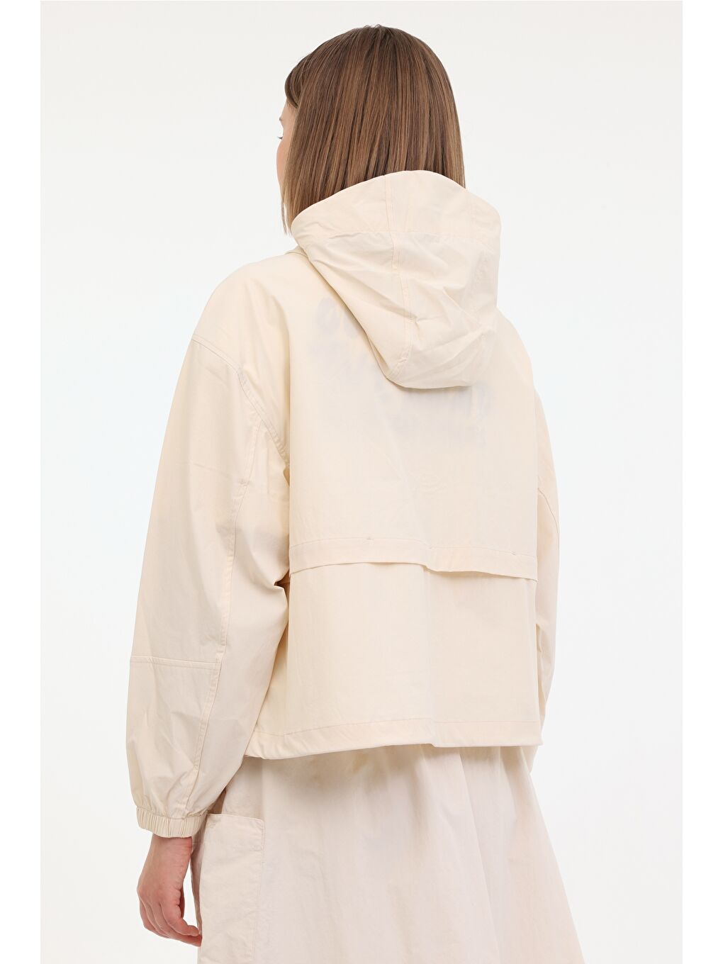 WL  ECOFI 8KT28 5FX Bej Kadın Yağmurluk-1