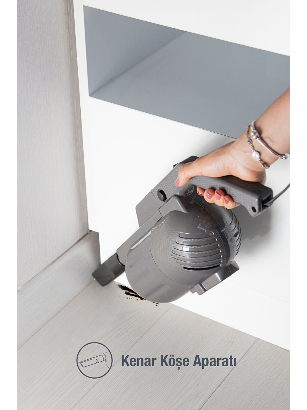 Pratic-s P 1200 Toz Torbasız Dikey Süpürge Antrasit-3