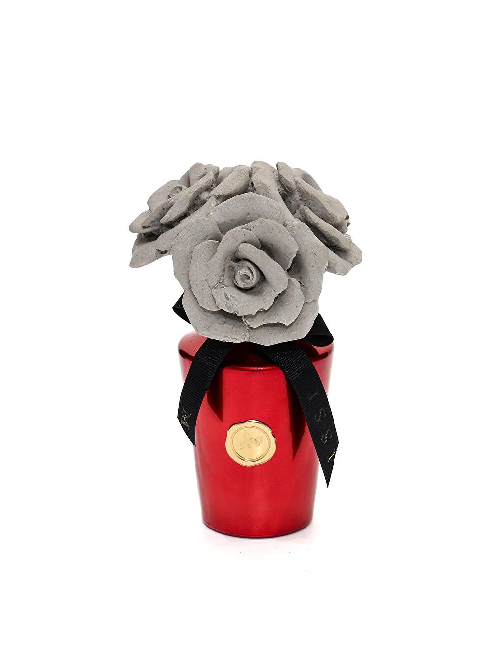 130 ml Kırmızı Golden Glow Gri Gül Demeti Taşlı Black Orchid Oda Kokusu