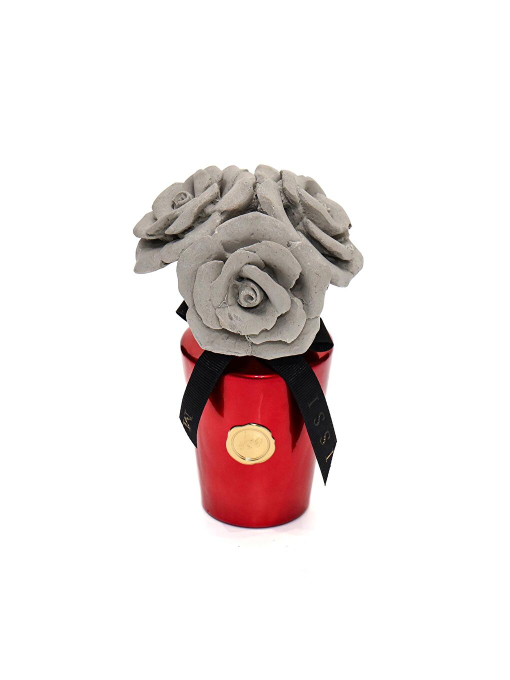 130 ml Kırmızı Golden Glow Gri Gül Demeti Taşlı Black Orchid Oda Kokusu-1