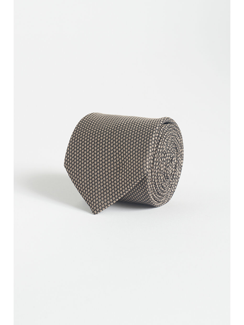 Erkek Bej Desenli Kravat