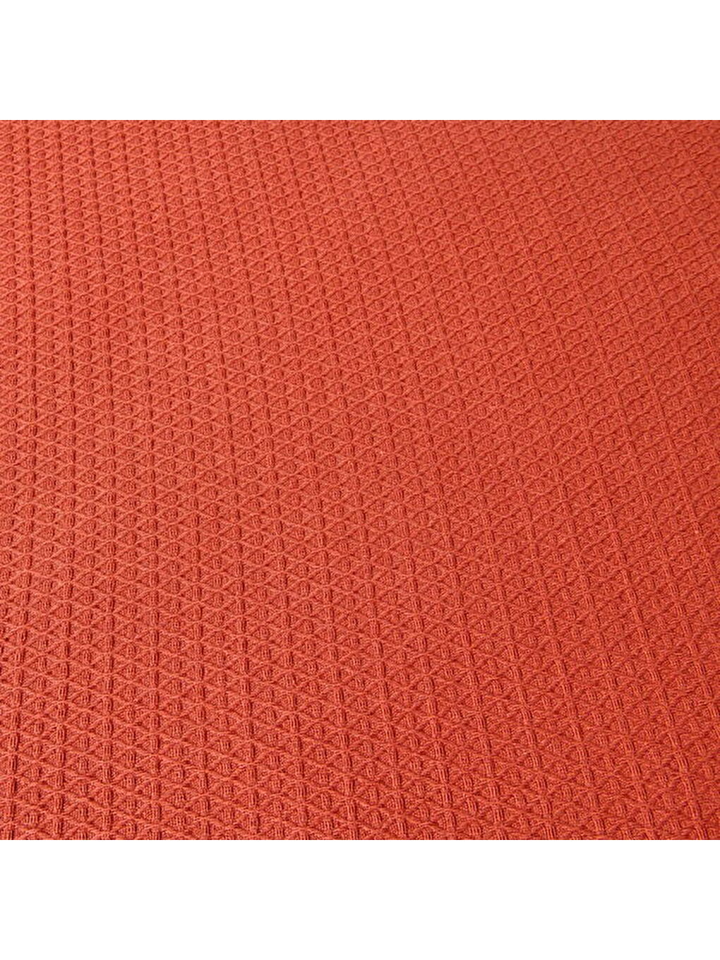 Kahverengi Soft Terra Tek Kişilik Pike - Kiremit - 160x220 cm-1