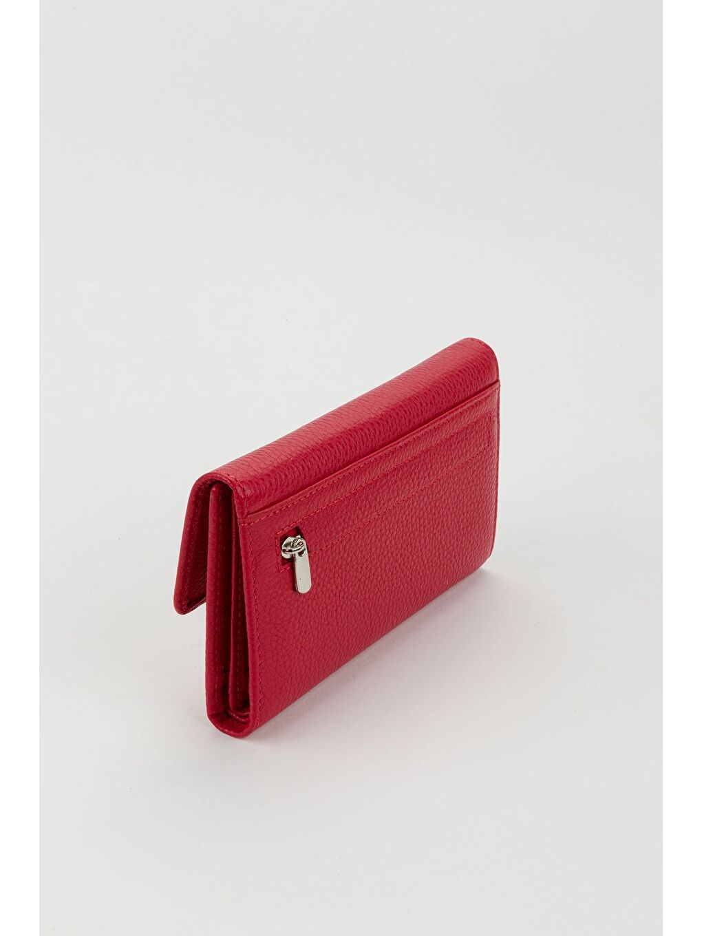 Kırmızı Kutulu Hakiki Deri Mavi Orta Boy Çok Gözlü Kadın El Portföyü Kartlık Cüzdan-1