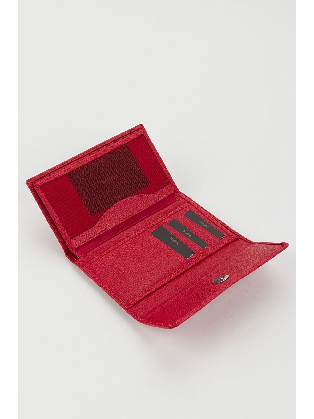 Kırmızı Kutulu Hakiki Deri Mavi Orta Boy Çok Gözlü Kadın El Portföyü Kartlık Cüzdan-2