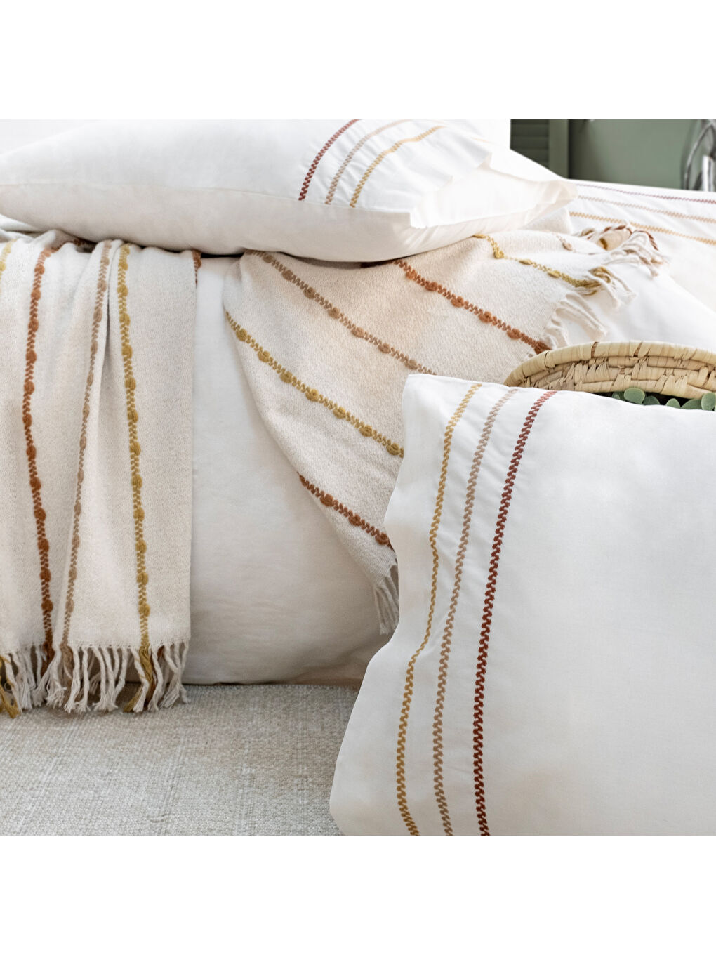 Home Cozy Nevresim Takımı 7 Parça-Ekru-5