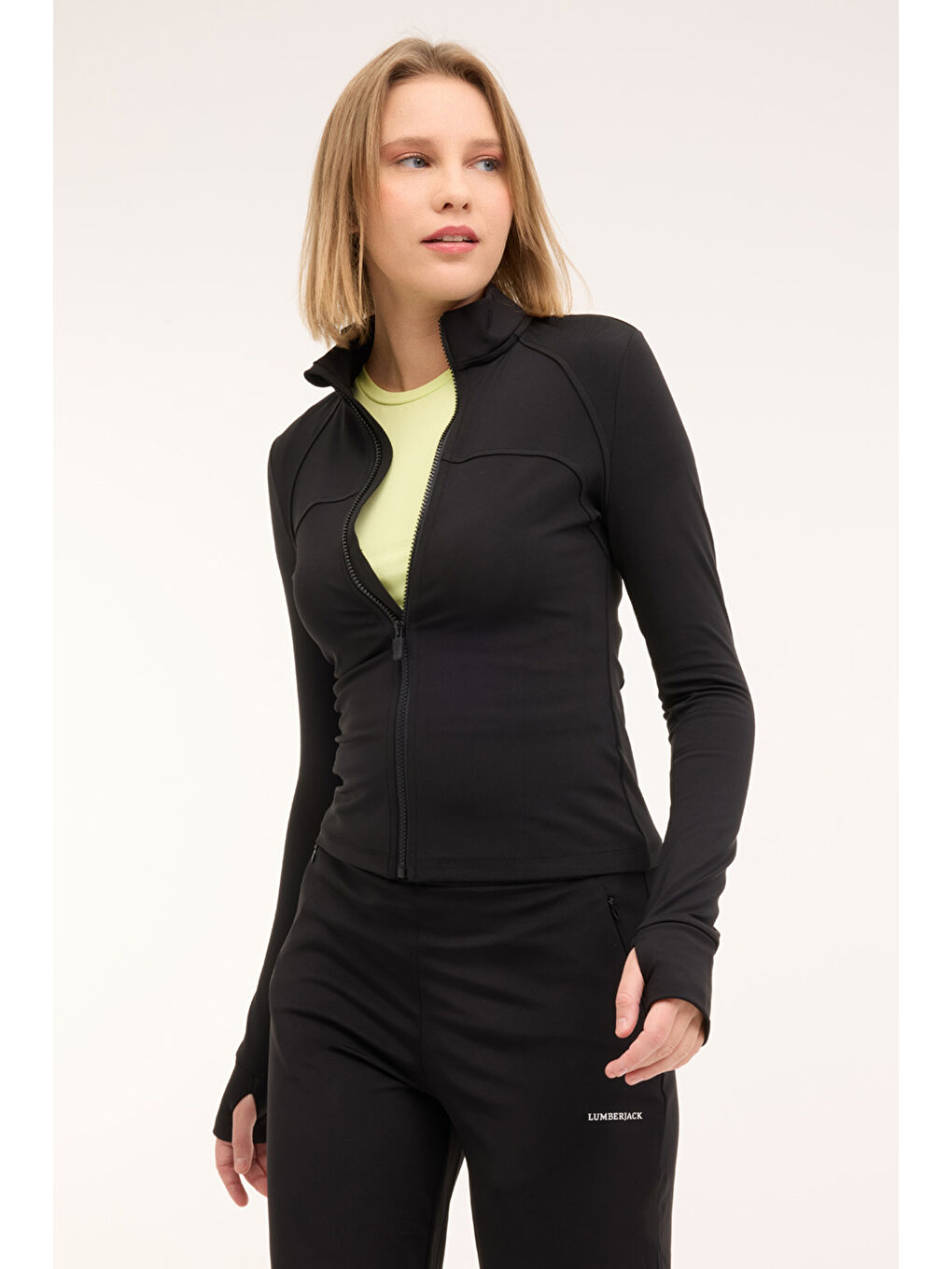 WL LIANA 18MS423 4PR Siyah Kadın Eşofman Üstü