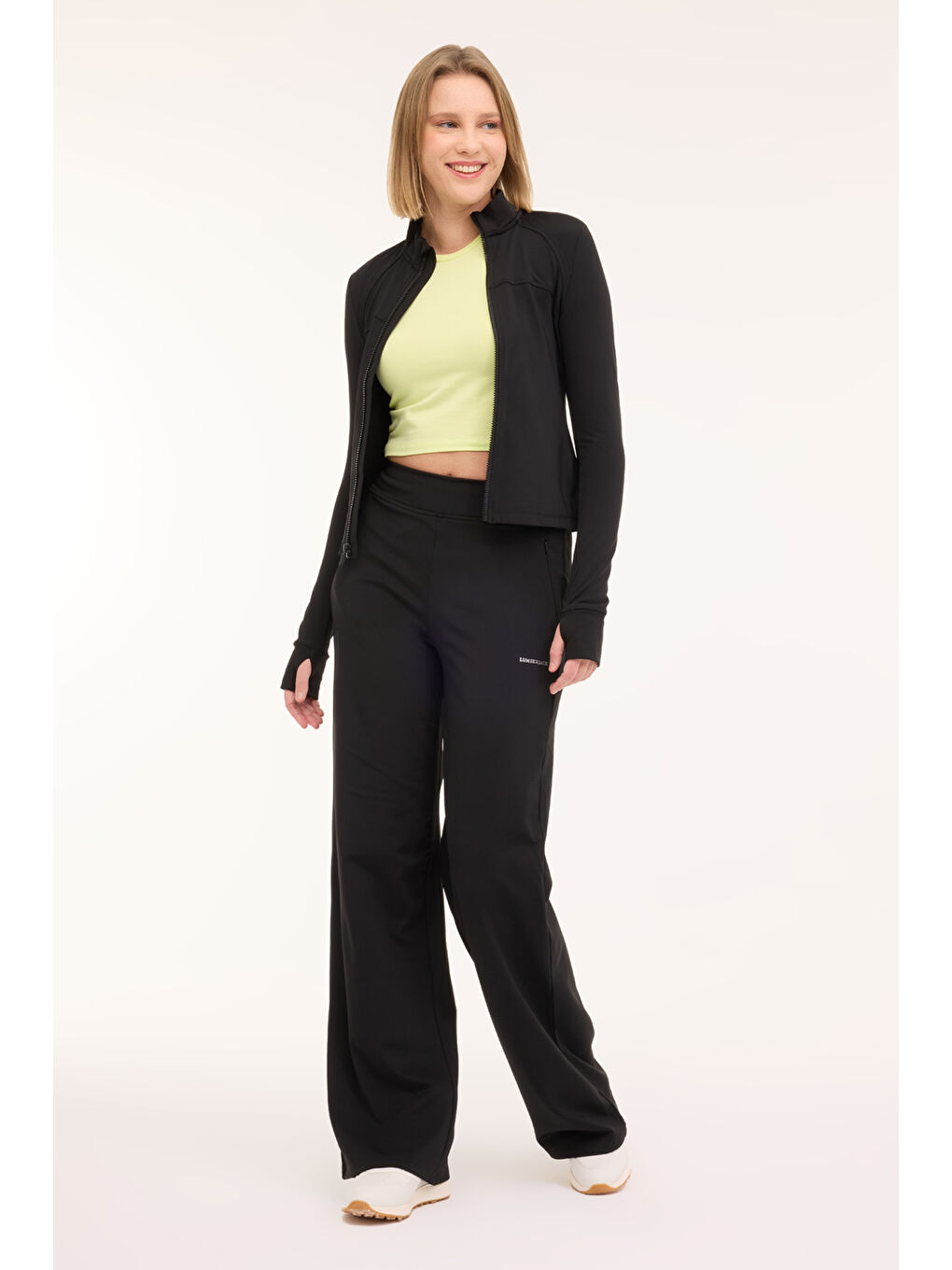 WL LIANA 18MS423 4PR Siyah Kadın Eşofman Üstü-2