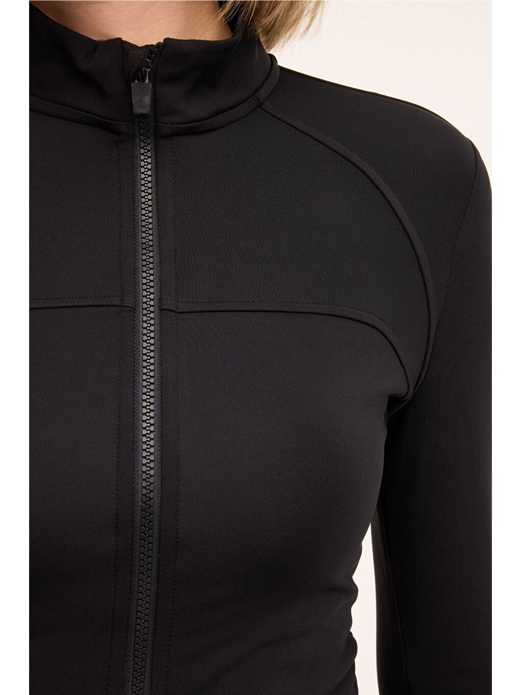 WL LIANA 18MS423 4PR Siyah Kadın Eşofman Üstü-3