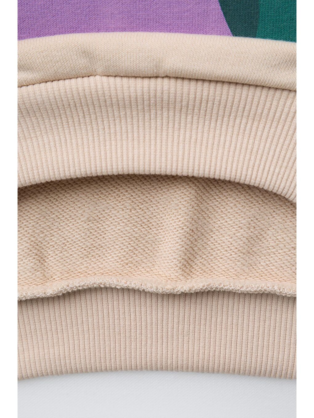 Karışık Kız Çocuk Pamuklu Bej Kalpli Sweatshirt Ve Renkli Kalpli Siyah Tayt Takım-3