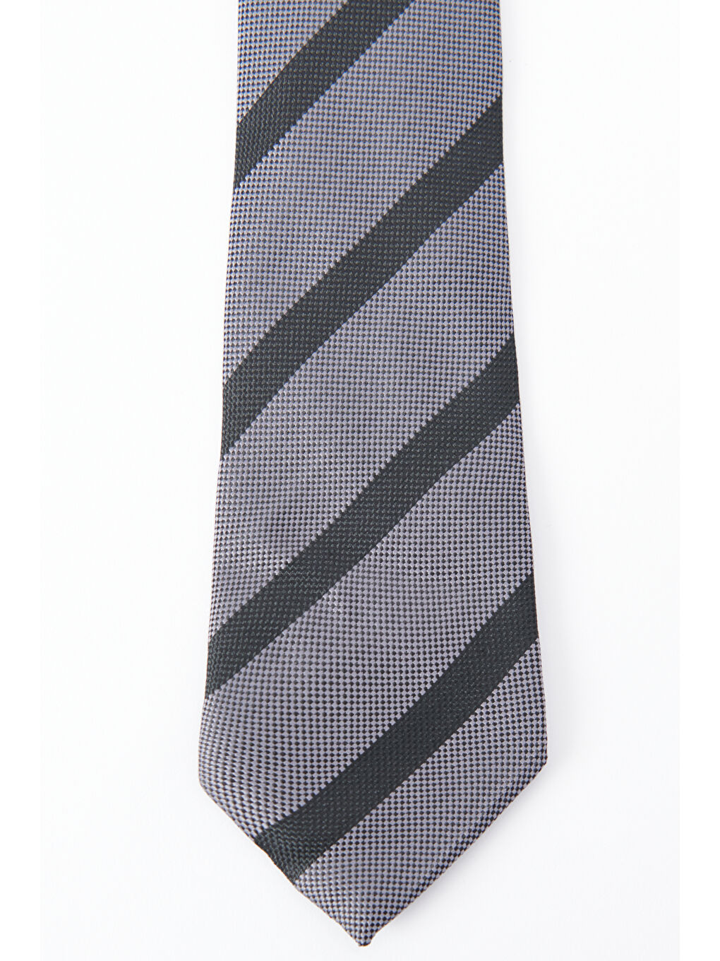 Erkek Siyah-Antrasit Desenli Kravat-1