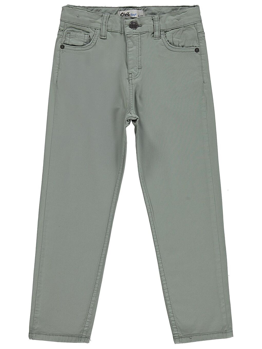 Boys 5 Cep Basic 6-9 Yaş Pantolon - Yeşil