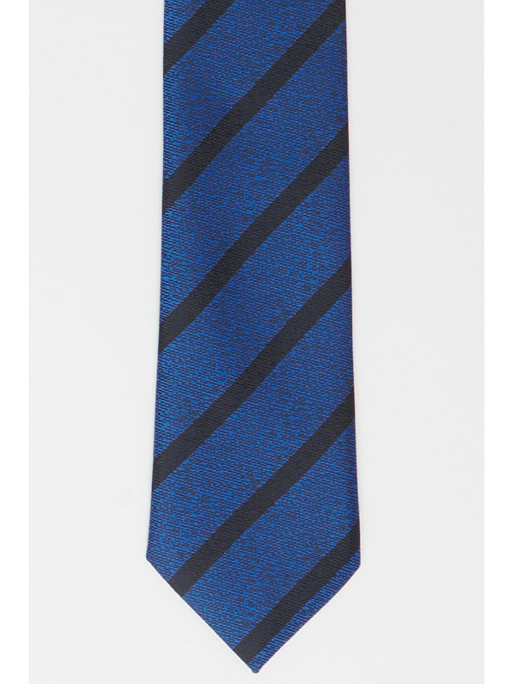 Erkek Lacivert-Mavi Desenli Kravat-1