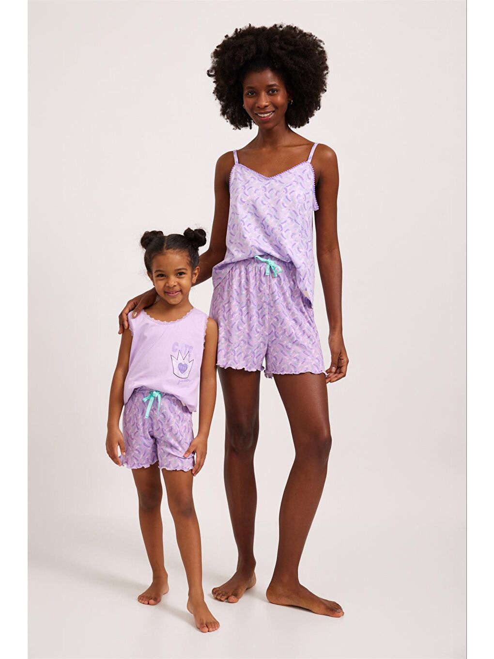 Lavender Kız Çocuk Dantelli Pijama Üst Lila-3