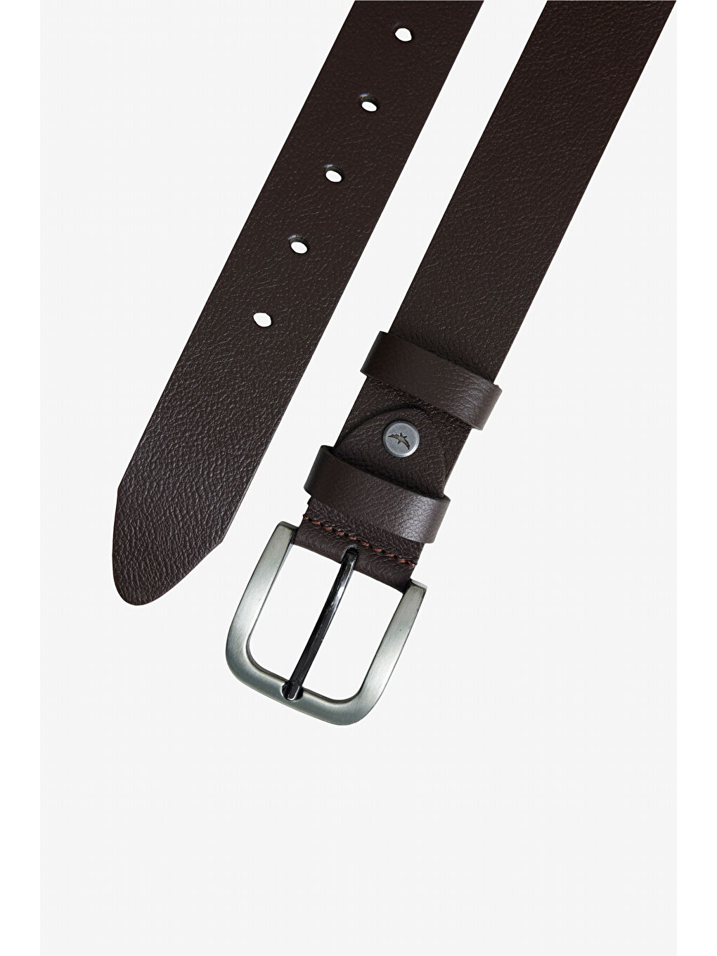 Erkek Kahverengi %100 Deri Casual Kemer-1