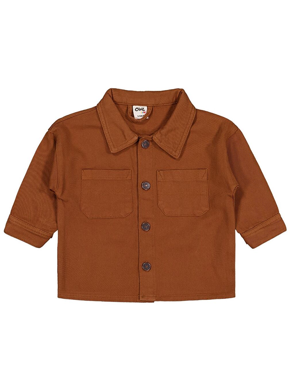 Baby Oscar Jacket 6-18 Ay Gömlek - Kahverengi 6-9 Ay