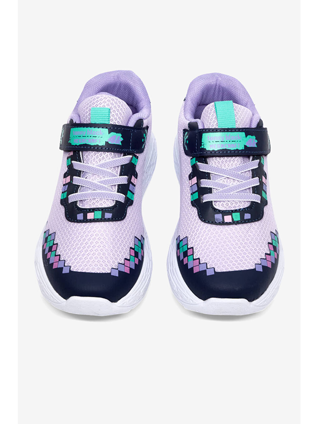 Çocuk Unisex Lila Rahat Kalıp Nefes Alabilen Cırtlı Işıklı Sneaker-4
