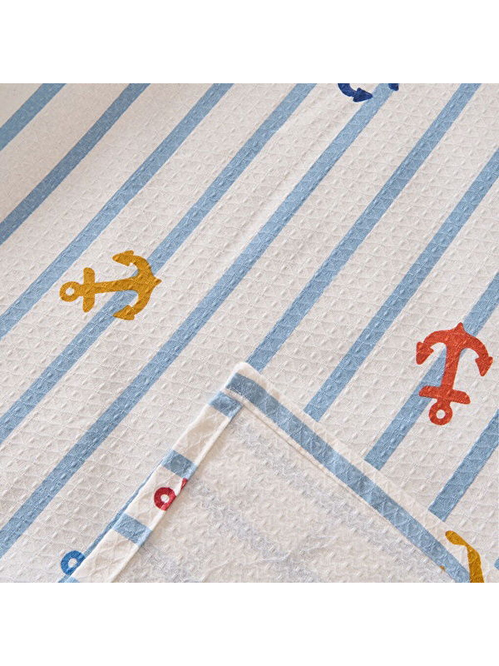 Soft Marina Tek Kişilik Pike Takımı - Beyaz-3