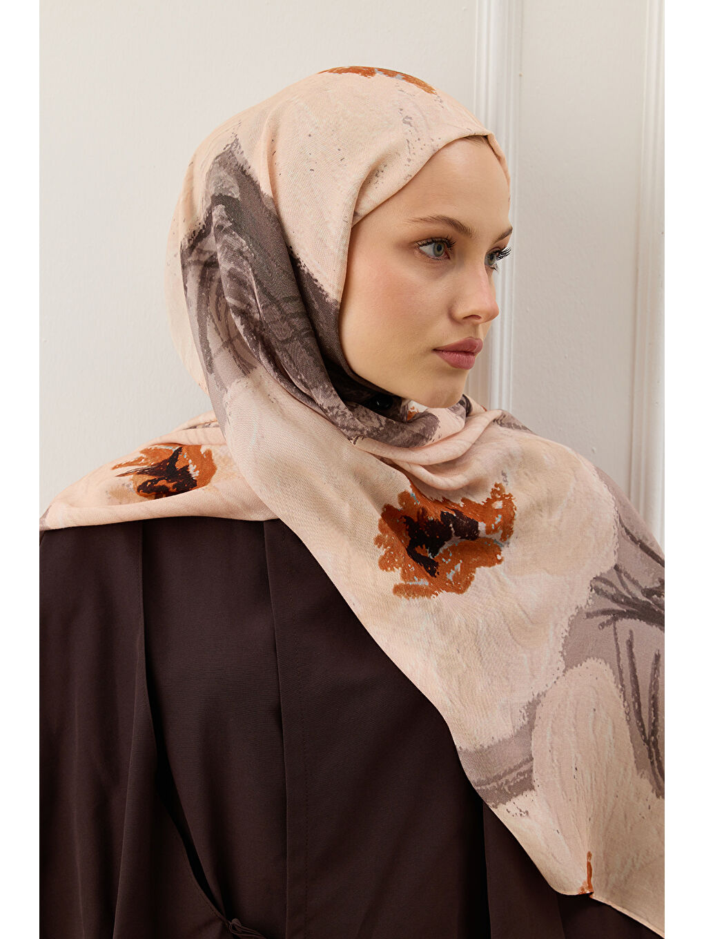 Modal Brush Şal Bucket Bej-1