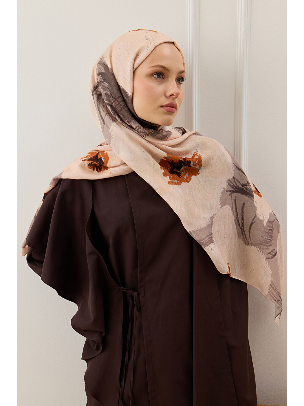 Modal Brush Şal Bucket Bej-2