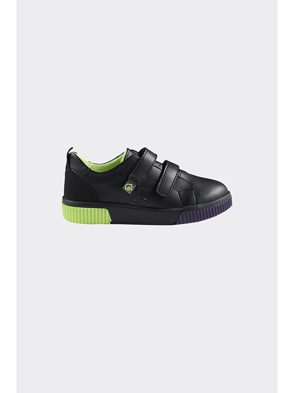 Unisex Çocuk Cırt Cırtlı Siyah Sneaker
