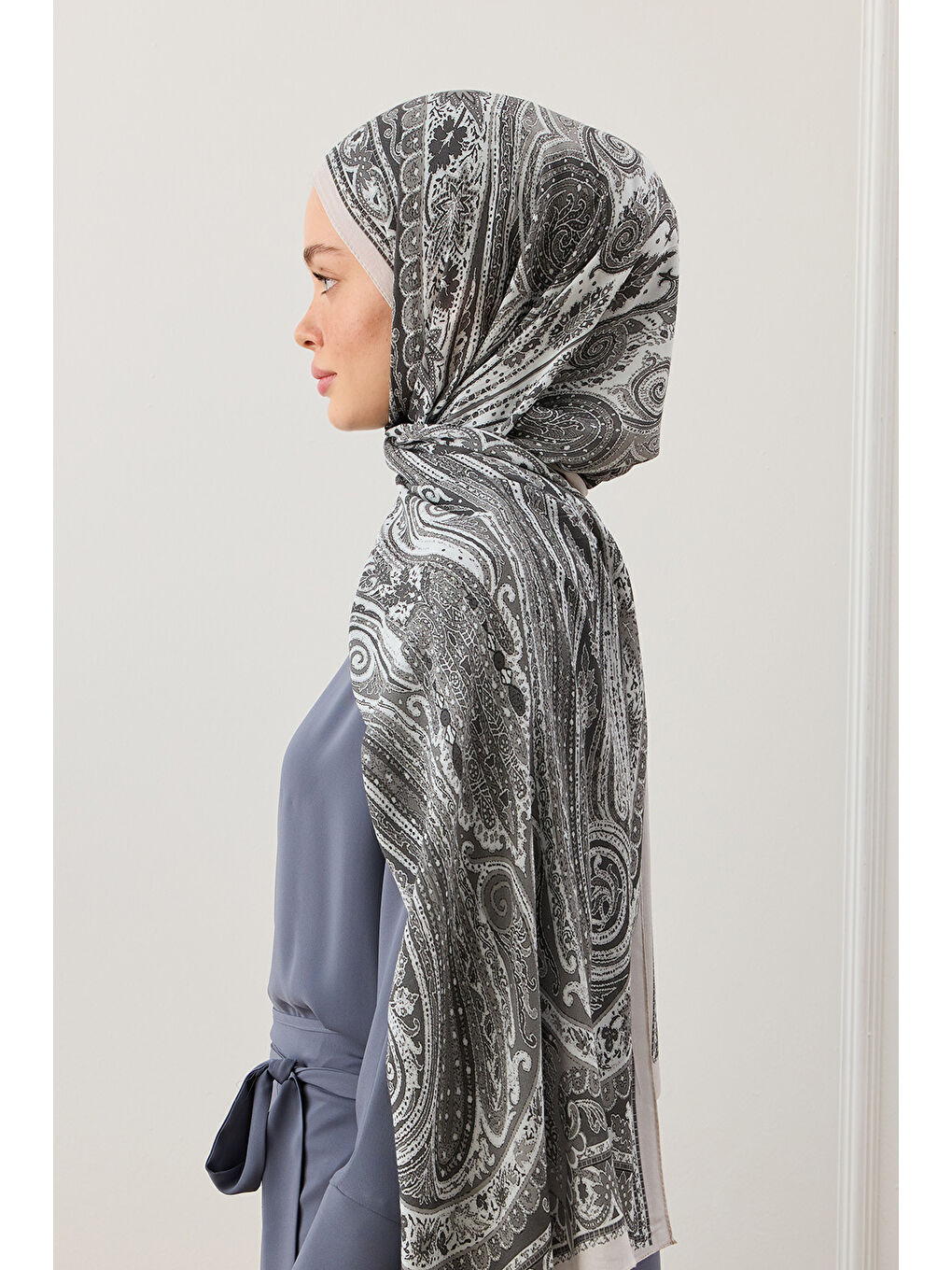 Deluxe Summer Şal Noa Gri-5