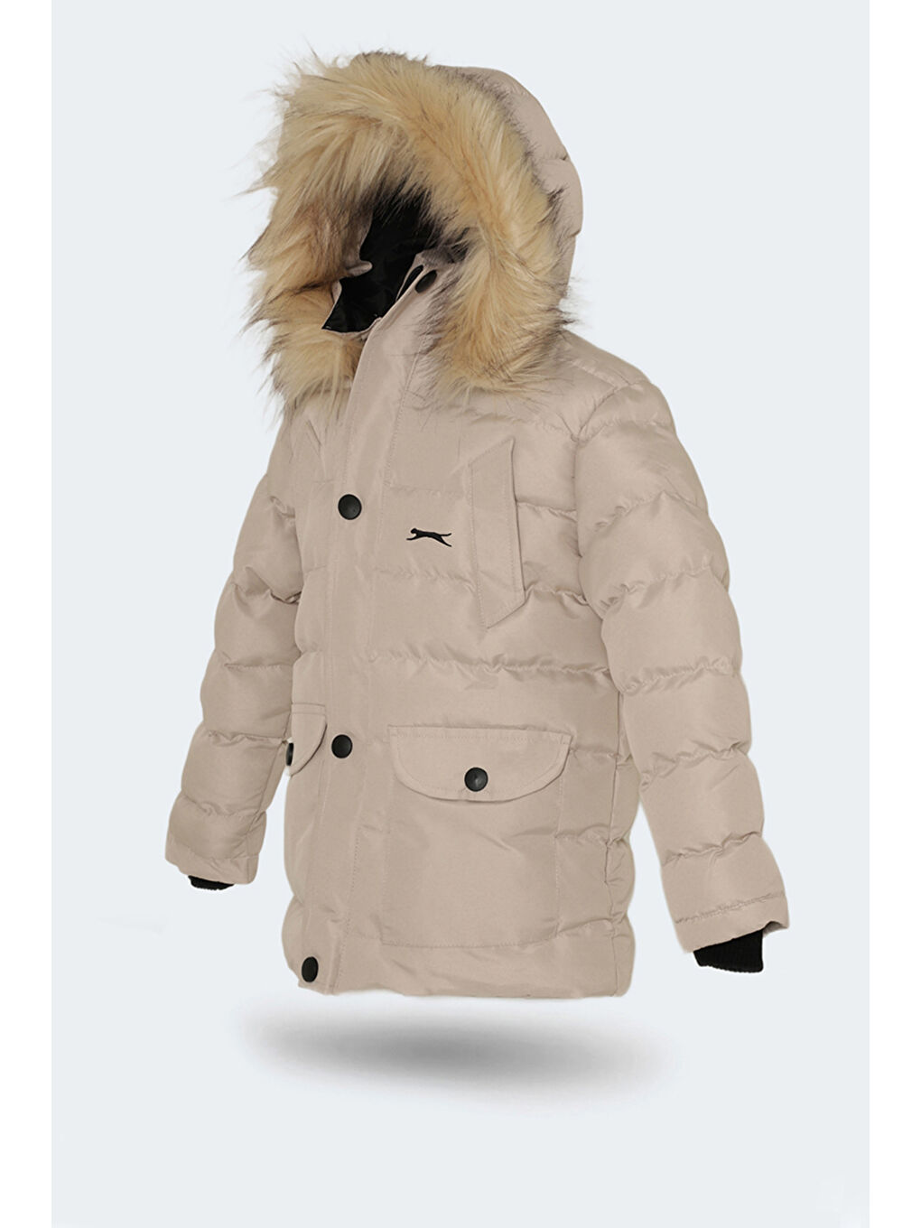 NAPOLI Unisex Çocuk Mont Taş Gri-2